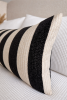 Pelham Oversized Lumbar Pillow Cover — Striped Chenille in B | Pillows by Busa Designs