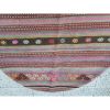 Round Oushak Kilim Rug Flat Woven Pink Turkish Handwoven | Small Rug in Rugs by Vintage Pillows Store. Item composed of wool and fiber