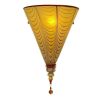 Blown Glass Wall Sconce - ISTANBUL, Cone | Sconces by Oggetti Designs. Item made of glass