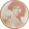 Dots Portrait #5 - Limited Edition 1/3 | Collage in Paintings by Paola Bazz. Item made of paper works with contemporary & eclectic & maximalism style