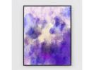 Minimal Watercolor Purple Modern Art, Abstract Purple Artwor | Prints in Paintings by Capricorn Press. Item made of paper works with boho & minimalism style