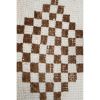 Hand-Knotted Neutral Turkish Runner Rug, Tribal Herki Rug | Rugs by Vintage Pillows Store. Item made of cotton with fiber