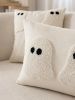 Ivory Tufted Ghost Lumbar Pillow Cover | Pillows by Busa Designs
