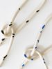 Clay Object 25 - Blue Dots Long Knot | Sculptures by OBJECT-MATTER / O-M ceramics