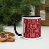Red White Mud Cloth Pattern Coffee Mug | Drinkware by Reflektion Design