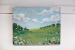 Sunny Field No. 1 | Oil And Acrylic Painting in Paintings by JoAnna Liston | Lily Field Studio. Item made of wood compatible with boho and country & farmhouse style