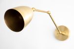 Articulating Sconce - Model No. 0107 | Sconces by Peared Creation. Item composed of brass