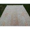 Vintage Turkish Oversized Rug With Shabby Chic Farmhouse | Area Rug in Rugs by Vintage Pillows Store. Item made of cotton & fiber