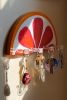 Handmade Blood Orange Slice Key Holder | Rack in Storage by Jubi Rugs. Item made of wood with synthetic