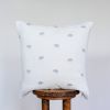 Mini Grey Buffalo on cream Linen Pillow 20x20 | Pillows by Vantage Design