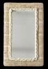 Handwoven Jute Wool Wall Mirror, Rustic Boho Farmhouse Decor | Decorative Objects by Swiflo