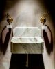 Calacatta Monet Marble Sink with Backsplash | Water Fixtures by AYMARBLEDESIGN LLC
