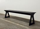 Handmade Drop-Leaf Console Table: Mid-Century Modern Sofa Table, USA made | Tables by Marco Bogazzi