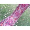 Vintage Hand Knotted Anatolian Purple Turkish Runner | Area Rug in Rugs by Vintage Pillows Store. Item made of cotton & fiber