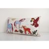 Suzani Long Lumbar Pillow Case Fashioned from a Mid-20th Cen | Cushion in Pillows by Vintage Pillows Store