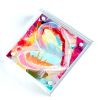 Acrylic Block Heart Painting: Loud Love (No. 9 of 10) | Mixed Media in Paintings by carrie song