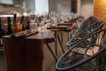 Puerto Dining Chairs | Chairs by Innit Designs | KOMODO (Modern Asian Cuisine) in Rogers. Item composed of steel