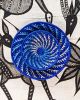 Large Blue Woven African Basket | Serveware by Reflektion Design