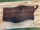 Live Edge Black Walnut Cutting Board | Serving Board in Serveware by Carlberg Design. Item composed of walnut in minimalism style