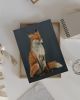 Moody Fox Art Print, Midnight Blue Woodland Wall Art | Prints in Paintings by The Ugly Cat Studio