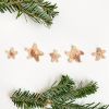 Teeny Crochet Star Garland DIY KIT | Ornament in Decorative Objects by Flax & Twine. Item made of linen