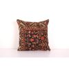 Large Rustic Square Size Caucasian Rug Pillow, Hand Knotted | Cushion in Pillows by Vintage Pillows Store
