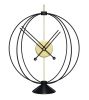 Atom 35 | Clock in Decorative Objects by MCLOCKS. Item composed of oak wood and steel