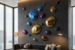 3D Drops Wall Decor Composition Colorful | Decorative Objects by PlusObject