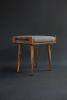 Stool / Seat in Solid Walnut Board | Chairs by Manuel Barrera Habitables. Item composed of walnut and fabric