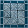 Double Flower Tile | Tiles by Lynne Meade. Item composed of marble