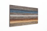 Gradient Blue 60"x30" wood wall art | Wall Sculpture in Wall Hangings by Craig Forget. Item made of wood compatible with mid century modern and contemporary style