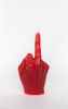 Red Hand candle - Original F*ck gesture | Ornament in Decorative Objects by Agora Home. Item in minimalism or contemporary style