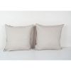 Square Apricot Ikat Velvet Pillow Cover - Set Silk Ikat Velv | Cushion in Pillows by Vintage Pillows Store