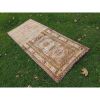 Muted Colors Carpet, Mid Century Caucasian Style Geometric | Runner Rug in Rugs by Vintage Pillows Store. Item made of cotton & fiber