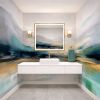 Terra Aqua - Coastal & Nature Luxury Wallpaper Mural | Wall Treatments by ELLE WALLS