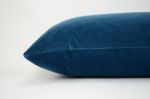 slate blue velvet pillow case // blue velvet pillow case | Pillow Insert in Pillows by velvet + linen
