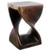 Haussmann® Original Wood Twist Stool 12 X 12 X 18 | Chairs by Haussmann®