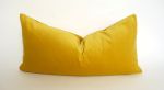 buttercup yellow velvet pillow case // yellow velvet cushion | Pillows by velvet + linen