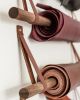 Large Leather Wall Strap [Round End] | Storage by Keyaiira | leather + fiber | Artist Studio in Santa Rosa. Item made of leather