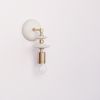 Beaded Sconce: Saucer | Sconces by Pigeon Toe Ceramics. Item composed of steel and ceramic