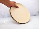 White And Gold Ceramic Plates | Dinnerware by YomYomceramic. Item composed of ceramic