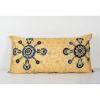 Suzani Body Pillow Fashioned from a Tashkent Suzani, Extra L | Cushion in Pillows by Vintage Pillows Store