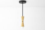 Cone Pendant - Brass Pendant Light - Model No. 2387 | Pendants by Peared Creation. Item made of brass