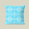 Throw Pillow Jamprang, Turquoise | Pillows by Philomela Textiles & Wallpaper. Item made of fabric
