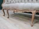 French Style Settee/ Powdered Aged Bronze / Hand Carved Wood | Couch in Couches & Sofas by Art De Vie Furniture