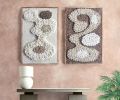 Handwoven Wool Wall Art Set – Textured Boho Fiber Decor, Neutral Tones | Wall Hangings by Swiflo