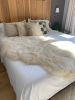 Plush Quad (4-Pelt) Ivory Sheepskin | Area Rug in Rugs by East Perry. Item composed of wool and fiber