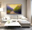 Walking Through The Park | Oil And Acrylic Painting in Paintings by Victoria Veedell. Item made of canvas & synthetic compatible with contemporary style