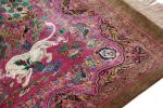 Rug & Kilim’s Modern Classics Pictorial Rug in Red, Brown, Pink Tones | Area Rug in Rugs by Rug and Kilim