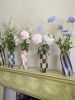Blue Stripe Twist Vase | Vases & Vessels by Rosie Gore. Item made of ceramic